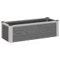 Preview: Hochbeet Grau 75 x 30 x 22 cm WPC und Aluminium