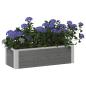Preview: Hochbeet Grau 75 x 30 x 22 cm WPC und Aluminium
