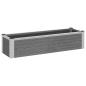 Preview: Hochbeet Grau 100 x 30 x 22 cm WPC und Aluminium