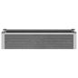 Preview: Hochbeet Grau 100 x 30 x 22 cm WPC und Aluminium