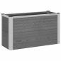 Preview: Hochbeet Grau 75 x 30 x 42 cm WPC und Aluminium