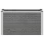 Preview: Hochbeet Grau 75 x 30 x 42 cm WPC und Aluminium