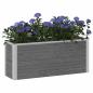 Preview: Hochbeet Grau 100 x 30 x 42 cm WPC und Aluminium