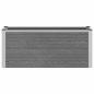 Preview: Hochbeet Grau 100 x 30 x 42 cm WPC und Aluminium