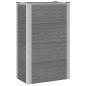 Preview: Hochbeet Grau 50 x 30 x 82 cm WPC und Aluminium