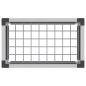 Preview: Hochbeet Grau 50 x 30 x 82 cm WPC und Aluminium