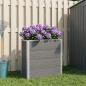 Preview: ARDEBO.de - Hochbeet Grau 75 x 30 x 82 cm WPC und Aluminium