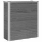Preview: Hochbeet Grau 75 x 30 x 82 cm WPC und Aluminium
