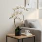 Preview: ARDEBO.de - Künstliche Orchideenpflanze mit Topf Weiß 45 x 15 x 65 cm