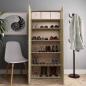 Preview: Schuhschrank Sonoma-Eiche 80x35,5x180 cm Holzwerkstoff