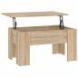 Preview: Couchtisch Sonoma-Eiche 79x49x41 cm Holzwerkstoff