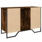 Preview: Waschbeckenunterschrank Räuchereiche 91x35x60 cm Holzwerkstoff
