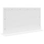 Preview: Waschtischspiegel Weiß 80 x 45 x 18 cm Glas und furniertes Holz