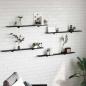 Preview: ARDEBO.de - Regalbrett 3 Ebenen 4 stk. 100 x 10 x 1,5 cm Holzwerkstoff