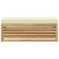 Preview: Outdoor-Sofagarnitur Weiß und Creme 115 x 43 x 45 cm