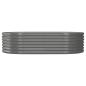 Preview: Hochbeet Verzinkter Stahl 152x80x36 cm Grau