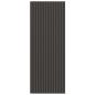 Preview: ARDEBO.de - Fußmatte Streifen Schwarz und Grau 115x300 cm