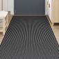 Preview: Fußmatte Streifen Schwarz und Grau 115x500 cm