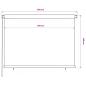 Preview: Außenrollo 205 (B)x140 (H) cm Braun HDPE