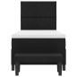 Preview: Boxspringbett mit Kopfteil Schwarz 100 x 200 cm Stoff