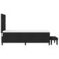 Preview: Boxspringbett mit Kopfteil Schwarz 100 x 200 cm Stoff