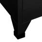 Preview: Schlie?fachschrank Schwarz 90x40x180 cm Stahl