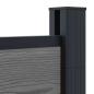 Preview: Zaunelement 2 pcs WPC und Aluminium Grau