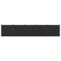 Preview: Zaunelement 5 stk. 880 x 186,5 cm WPC und Aluminium Schwarz