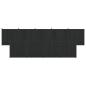 Preview: Zaunelement 9 stk. 1580 x 186,5 cm WPC und Aluminium Schwarz