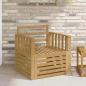 Preview: ARDEBO.de - 2 Stück Outdoor-Sofagarnitur Massivholz Akazie Weiß