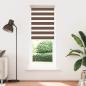 Preview: Doppelrollo Braun 85x230 cm Stoffbreite 80,9 cm Polyester
