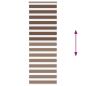 Preview: Doppelrollo Braun 85x230 cm Stoffbreite 80,9 cm Polyester