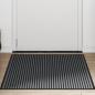 Preview: Fußmatte Streifen Schwarz und Grau 90x150 cm