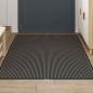 Preview: Fußmatte Streifen Schwarz und Grau 115x200 cm