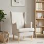 Preview: ARDEBO.de - Sessel Creme ARES