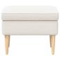 Preview: Hocker Creme 55 x 35 x 41 cm Bouclé