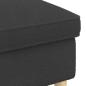 Preview: Hocker Dunkelgrau 55 x 35 x 41 cm Boucl?