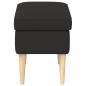 Preview: Hocker Schwarz 55 x 35 x 41 cm Boucl?