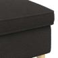 Preview: Hocker Schwarz 55 x 35 x 41 cm Boucl?
