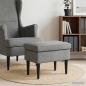Preview: ARDEBO.de - Hocker Dunkelgrau 55 x 35 x 41 cm Samt