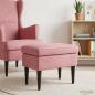 Preview: ARDEBO.de - Hocker Rosa 55 x 35 x 41 cm Samt