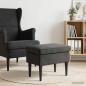 Preview: ARDEBO.de - Hocker Schwarz 55 x 35 x 41 cm Samt