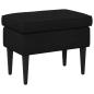 Preview: Hocker Schwarz 55 x 35 x 41 cm Samt