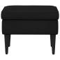 Preview: Hocker Schwarz 55 x 35 x 41 cm Samt
