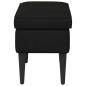 Preview: Hocker Schwarz 55 x 35 x 41 cm Samt