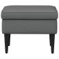 Preview: Hocker Dunkelgrau 55 x 35 x 41 cm Stoff