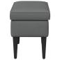Preview: Hocker Dunkelgrau 55 x 35 x 41 cm Stoff