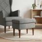 Preview: ARDEBO.de - Hocker Dunkelgrau 55 x 35 x 41 cm Samt