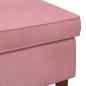 Preview: Hocker Rosa 55 x 35 x 41 cm Samt