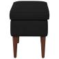 Preview: Hocker Schwarz 55 x 35 x 41 cm Samt